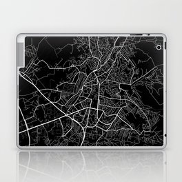 Pristina City Map of Kosovo - Full Moon Laptop Skin