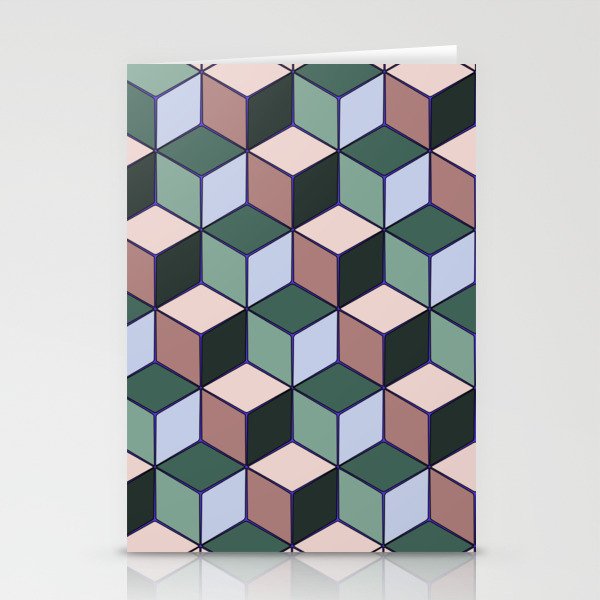 Geometry boxes Stationery Cards