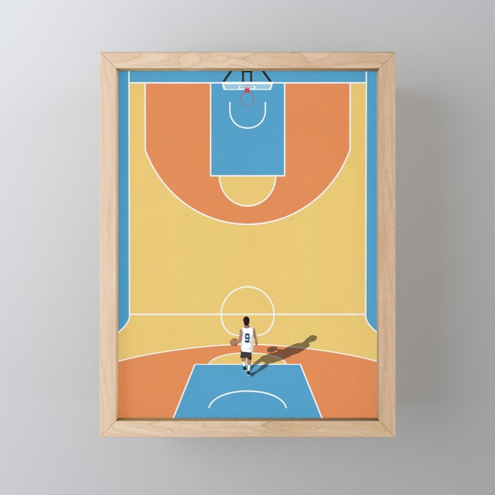 Basketball Dreams  Framed Mini Art Print