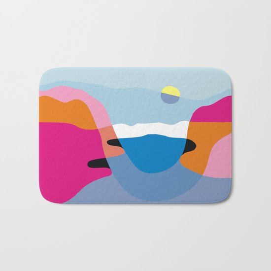 Abstract Landscape Bath Mat