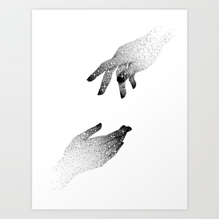 Stardust Hands Art Print