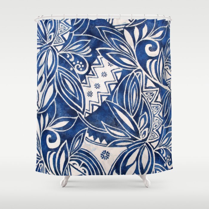 Hawaiian tribal pattern II Shower Curtain