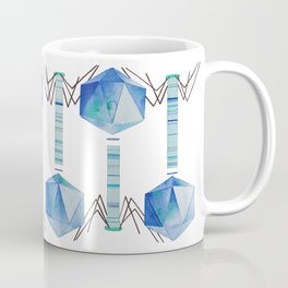 Bacteriophage 2, Science art, science, virus, microbiology, virology, geekery, science illustration Coffee Mug | Nature, Illustration, Abstract, Painting 