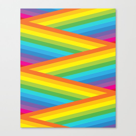 Rainbow Stripes Canvas Print