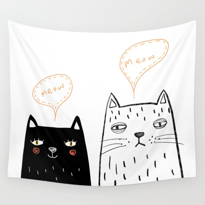 meow Wall Tapestry