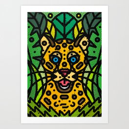 Wild Leopard Art Print