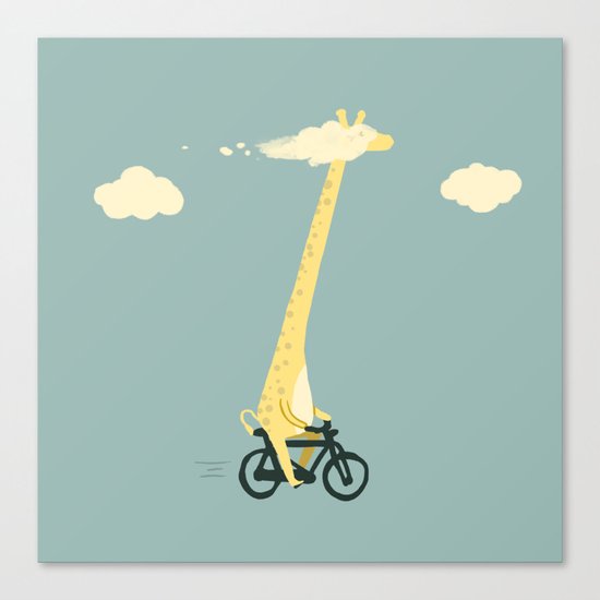 Head in the cloud Canvas Print