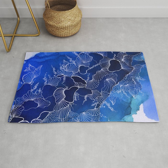 Navy Blue Tranquility Rug