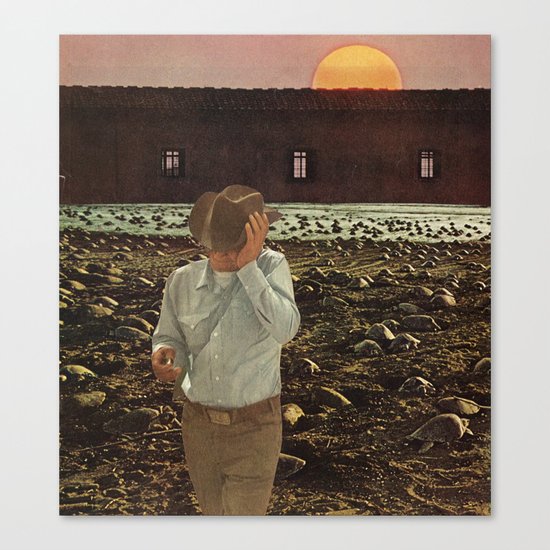 a shadow that passes across the sun Canvas Print