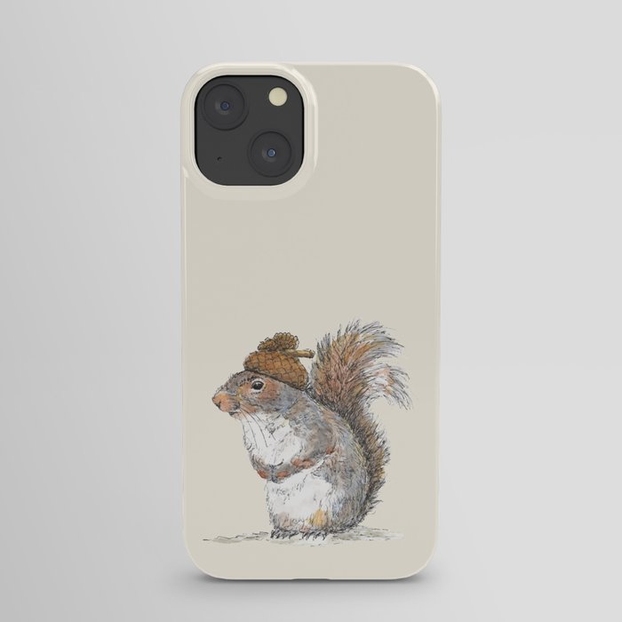 Squirrel with an Acorn Hat iPhone Case