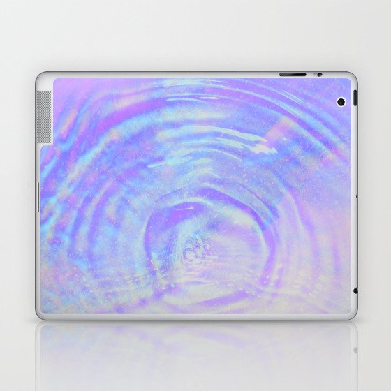 Neon Purple Ripple Laptop & iPad Skin