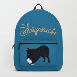 Shipwrecke (Blue and Beige) Backpack