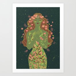 fall nymph Art Print