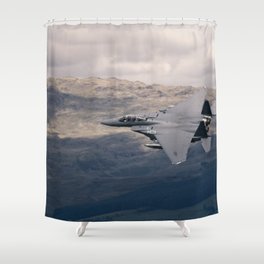 Mach Loop F-15 Shower Curtain