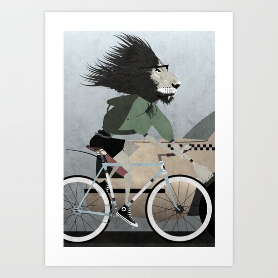 Alleycat Races Art Print