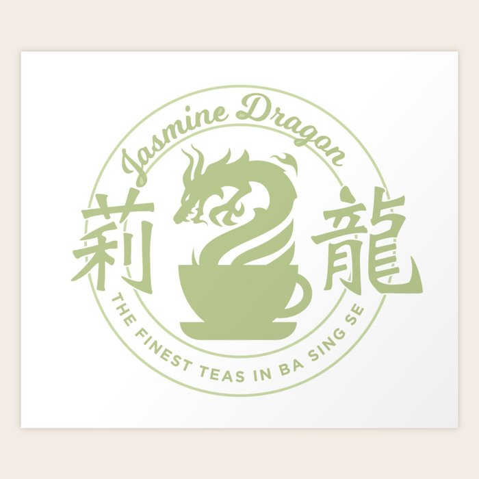Jasmine Dragon Logo Art Print by L Society6