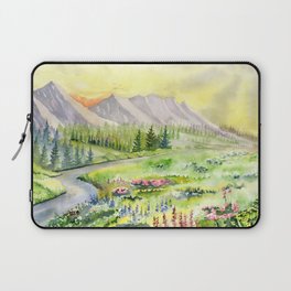 Impressionist Mountain Landscape  Laptop Sleeve