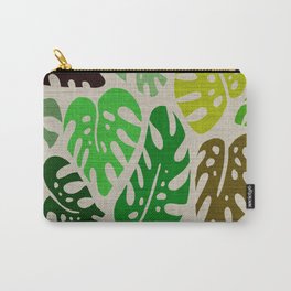 Tropical Leaf Pattern Carry-All Pouch