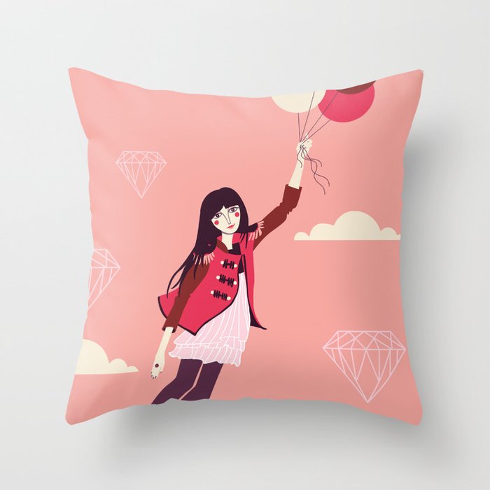 Lucy in the Sky Throw Pillow