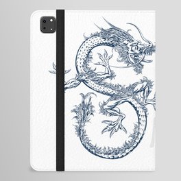 Nature Dragon Japanese style art with chops iPad Folio Case