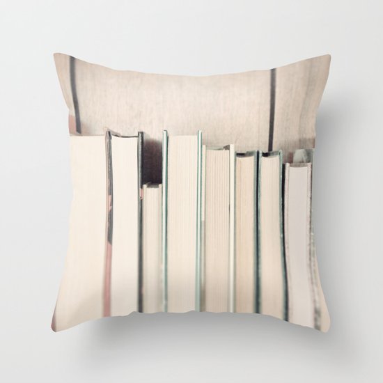 The Book Collection Throw Pillow