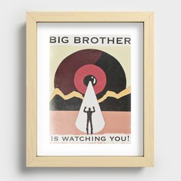 Big Brother Is Watching You Recessed Framed Print