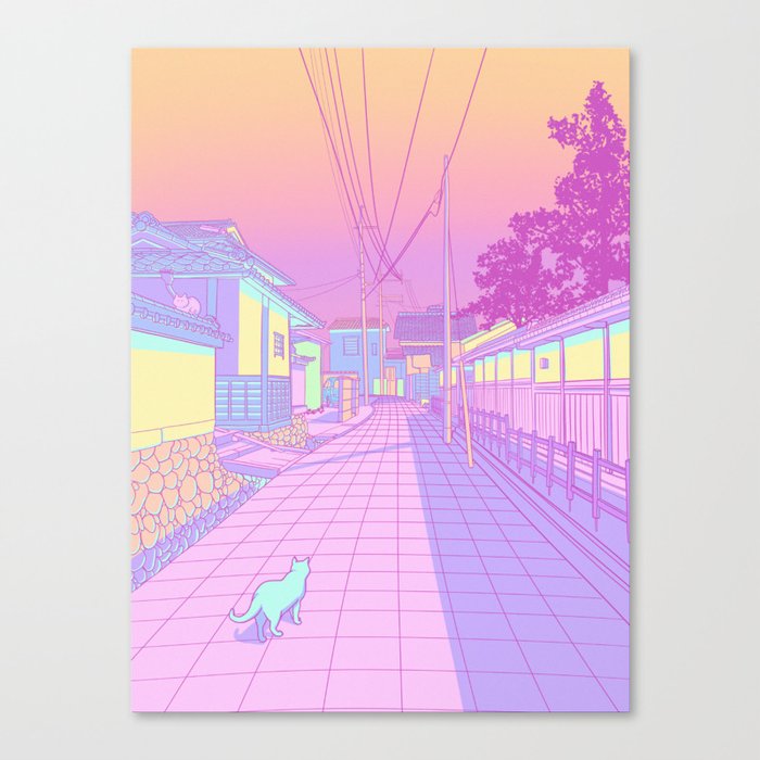 Kyoto Cats Canvas Print