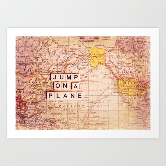 jump on a plane Art Print