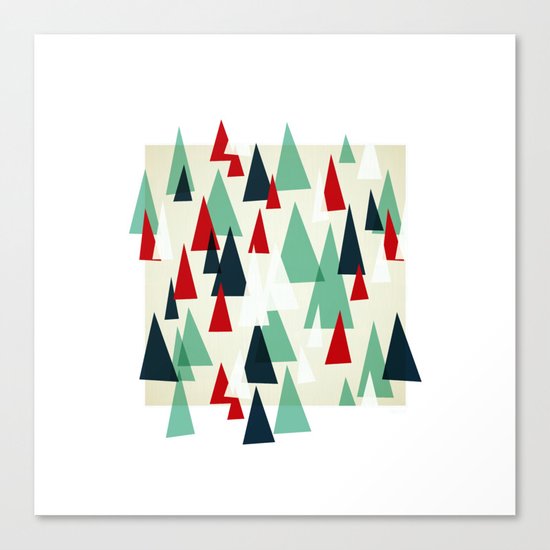 Abstract Forest by Friztin Canvas Print