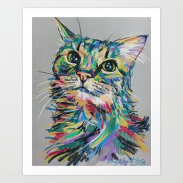 Tabby Cat Art Print