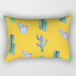 Dancing Cactuses Rectangular Pillow