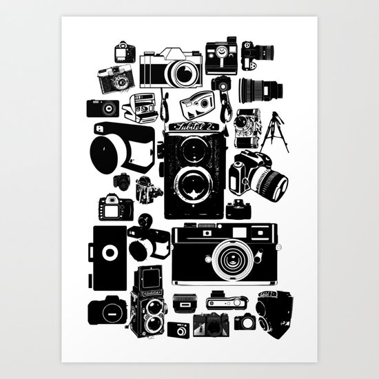 Cameras Art Print