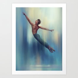 Dancer Jump! Art Print