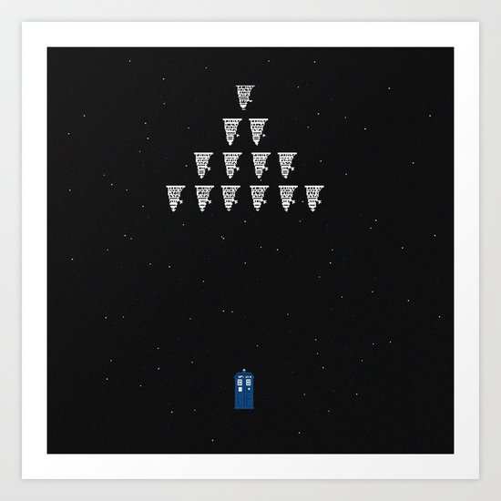 Game Over, Time Lord Art Print