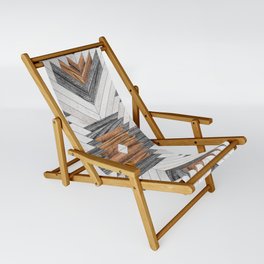 Urban Tribal Pattern No.8 - Aztec - Wood Sling Chair