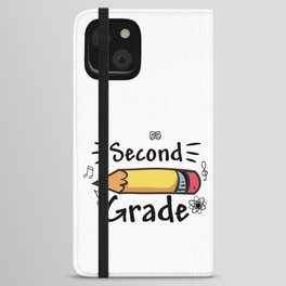 Second Grade Pencil iPhone Wallet Case