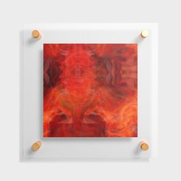 Red Shapes Floating Acrylic Print