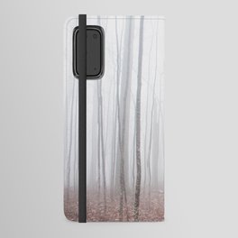 Misty Birch Forest Android Wallet Case