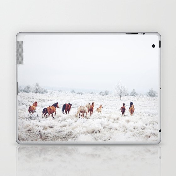 Winter Horses Laptop & iPad Skin