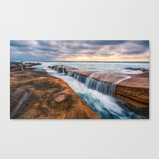 Ocean waves landscape Canvas Print