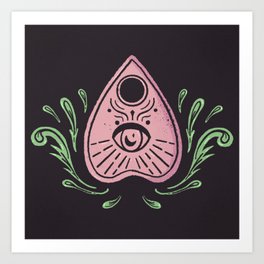 Mystical Ouija Planchette Art Print