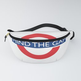 London Underground Mind The Gap Fanny Pack | England, Tube, Travel, Sign, Iconic, Transport, Train, Collage, Underground, Subway 