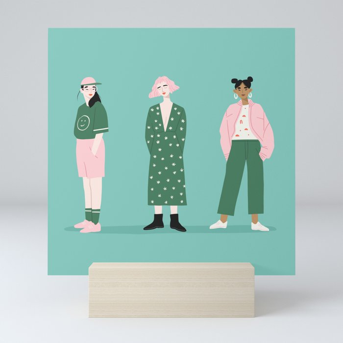 Girl Gang Mini Art Print