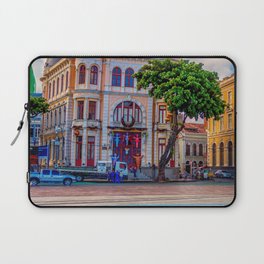 Brazil Photography - Beautiful Building At The Open Plaza In Recife Laptop Sleeve