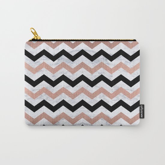 Luxury Trendy Chevron Carry-All Pouch