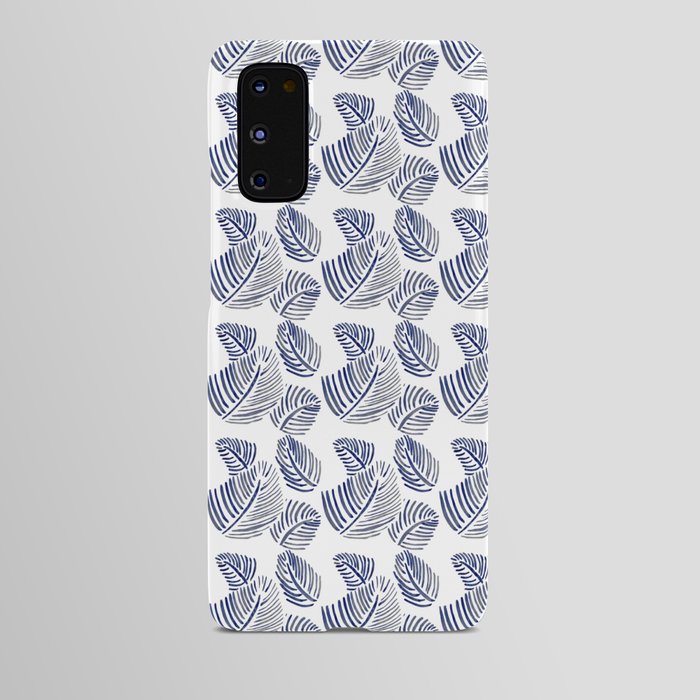 Blue Leaves Android Case