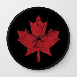 Maple Leaf Wall Clock