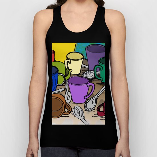 Cups and Spoons Unisex Tank Top