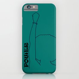 POWER (teal) iPhone Case
