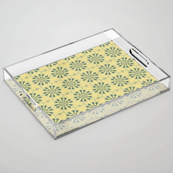 Soft Geometric Pattern 1 Acrylic Tray